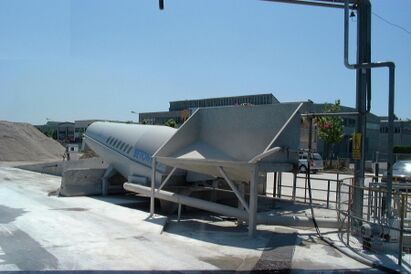 Ресайклинговая установка для переработки и утилизации бетона